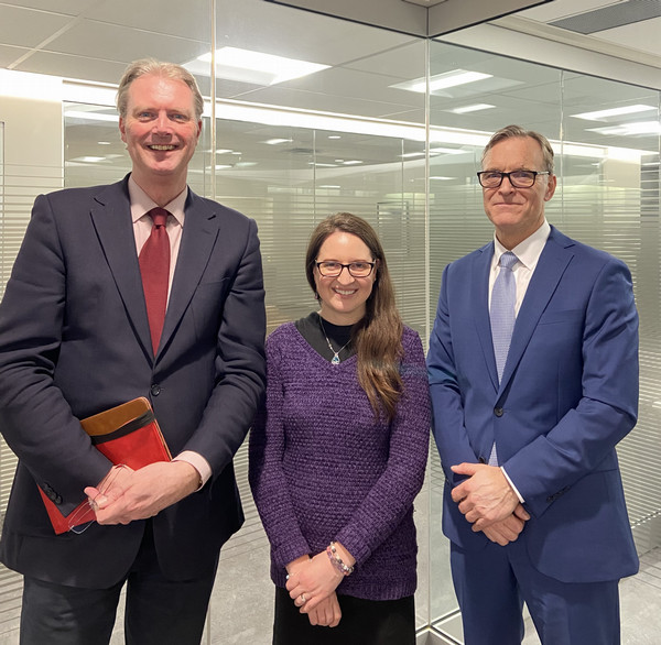Frank Schumacher, Lauren Newman and Norman Farrell